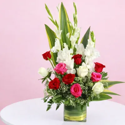 Exotic Vase Flower Arrangement