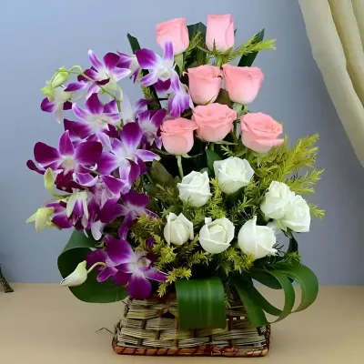Roses and Orchids Bouquet