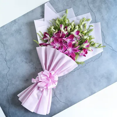 Purple Orchid Bouquet