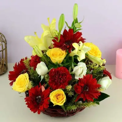 Exotic Flower Basket