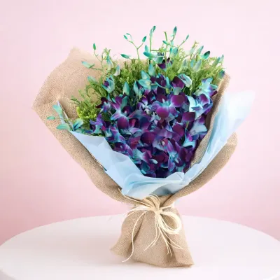Gorgeous Blue Orchis Bouquet