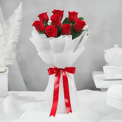Wrapped Red Rose Bouquet Delivery in Jaipur