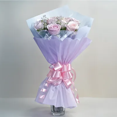 Pink Roses Bunch