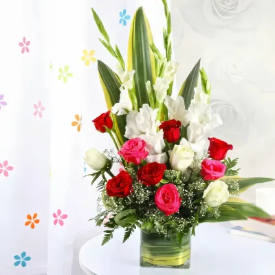 Exotic Vase Flower Arrangement