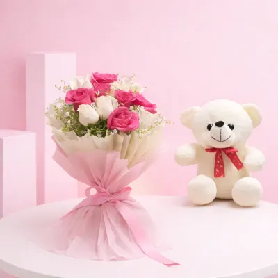 Teddy Bear Love Bouquet