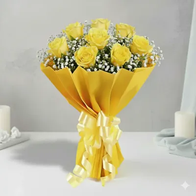 Yellow Rose Bouquet Delivery in Surat