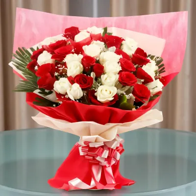Red and White Ribbons