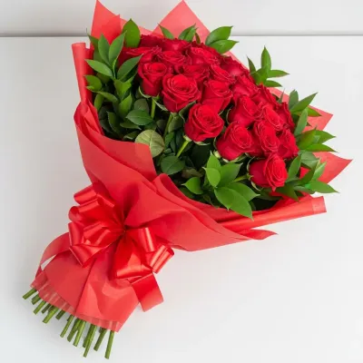  Deep Red Hearty Arrangements
