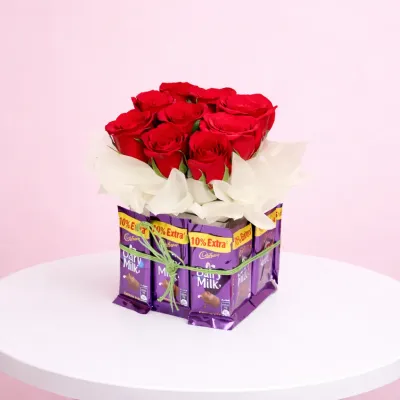 Sweet Chocolate Rose Box