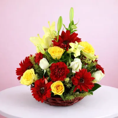 Exotic Flower Basket