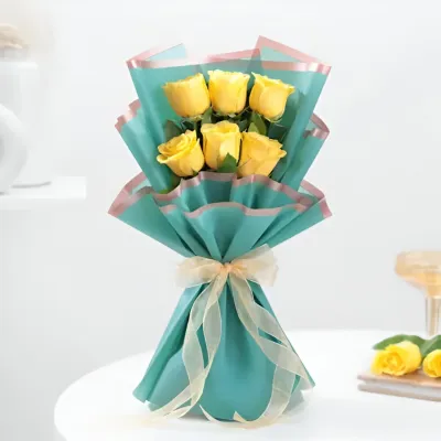 Yellow Rose Bouquet in Ahmedabad