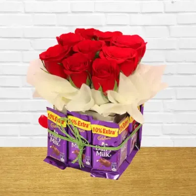 Sweet Chocolate Rose Box
