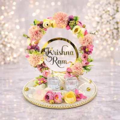 Engagement Ring Platter with Name