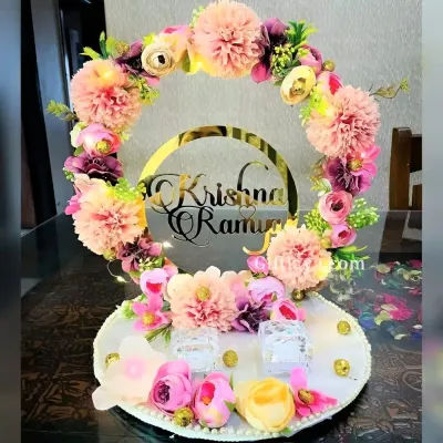Engagement Ring Platter with Name