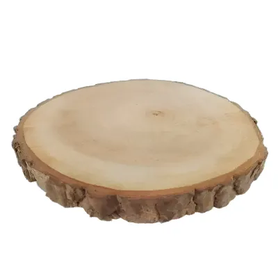 Round Wooden Log Base