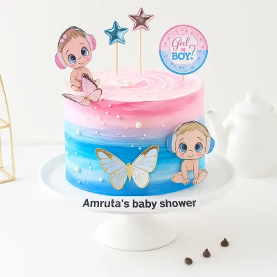 Baby Shower Gender Theme Cake