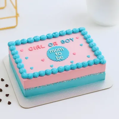 Customized Mom To Be Theme Cake