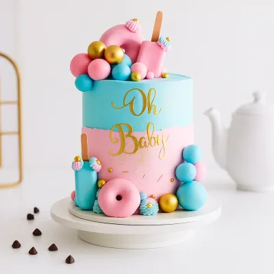 Customized Baby Shower Cake