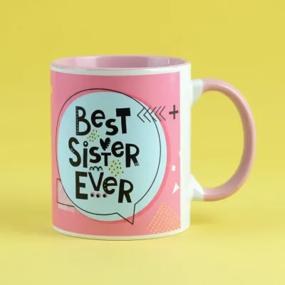 Best Sister Ever Printed Coffee Mug