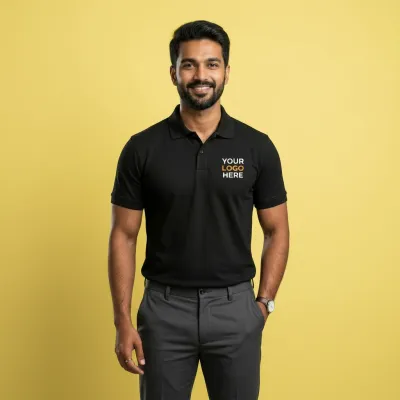 Urban Style Custom Black Polo Tee