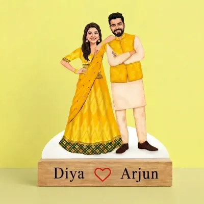 Customized Bride & Groom Caricature GIft