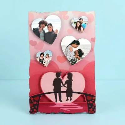 Heart Shape Couple Photo Frame