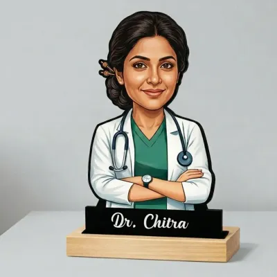 Personalized Doctor Caricature Standee