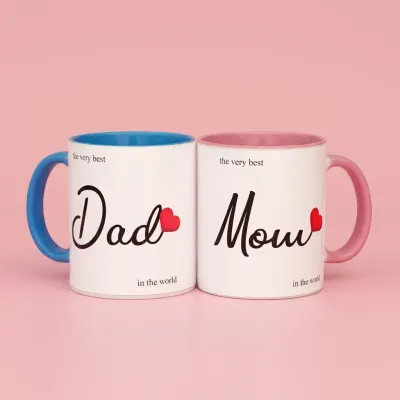 Best Dad & Mom Mug Set
