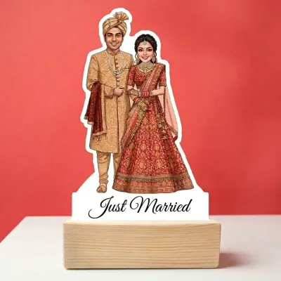 Newlywed Couple Caricature Wedding Gift