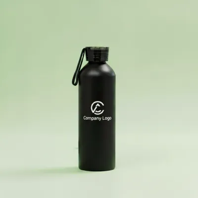 Logo Printed Matte Black Sipper