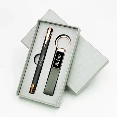 Name Engraved Pen & Keychain Combo