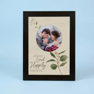 Romantic Couple Frame with Love Quote