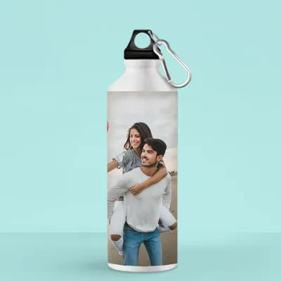 Photo Print Water Bottle for Couple