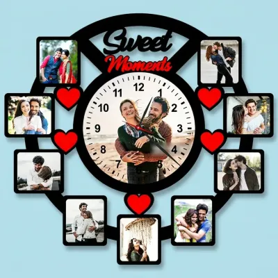 Buy Sweet Moments Photo Collage Clock