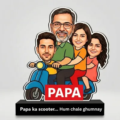 Best Dad Personalized Cartoon Caricature Gift