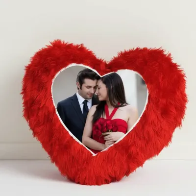 Personalized Heart Cushion for Couples