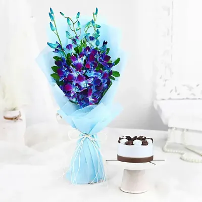 Mystic Orchid with Cake Combo