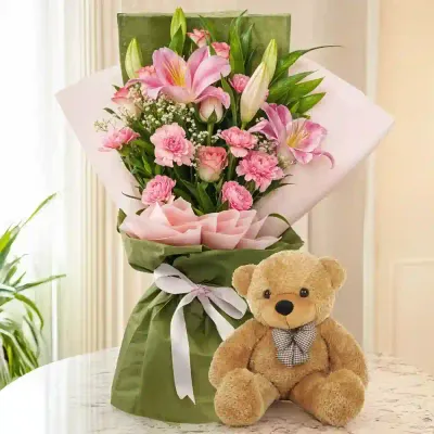 Blushing Pink Floral Arrangement