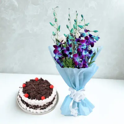 Orchid and Cake Combo