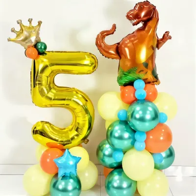 Dinosaur Theme Balloon Bouquet for Birthday