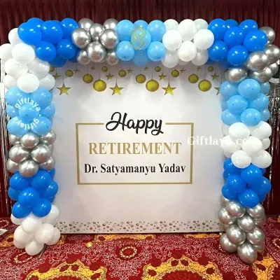 Retirement Backdrop Decoration