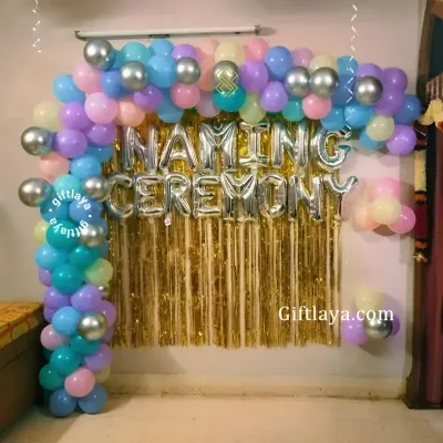 Pastel Naming Ceremony Arch