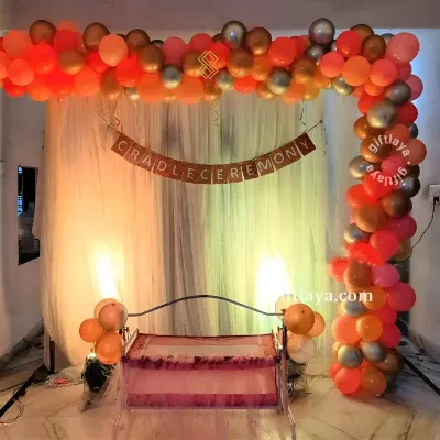 Elegant Cradle Ceremony Setup