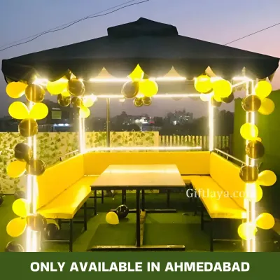 Romantic Getaway Dinner Setup