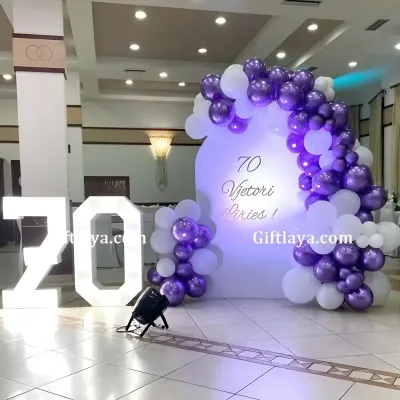 Customized 70th Birthday Decoration