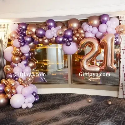21st Birthday Arch Decoration