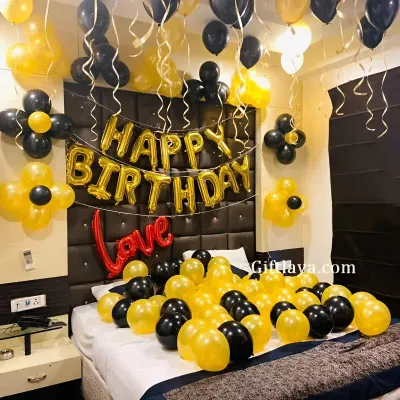 Golden Black Room Decoration