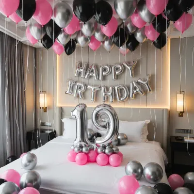 Romantic 19th Birthday Decoration for Girl