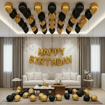 Black & Gold Special Birthday Decor