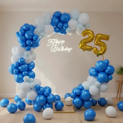 Luxury Blue Balloon Milestone Decoration
